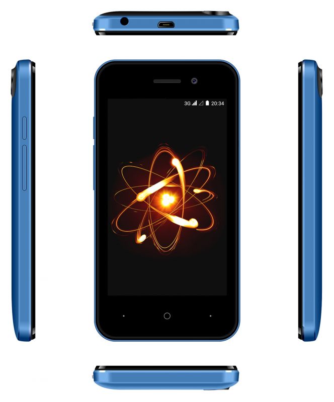 Мобильный телефон Смартфон Digma Linx Atom 3G 4Gb 512Mb синий 3G 2Sim 4