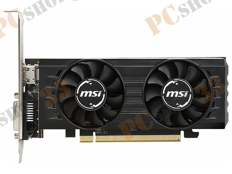 Видеокарта MSI Radeon RX 550 4GT LP OC 4ГБ (Radeon RX 550, DDR5, DVI, HDMI) (PCI-E)