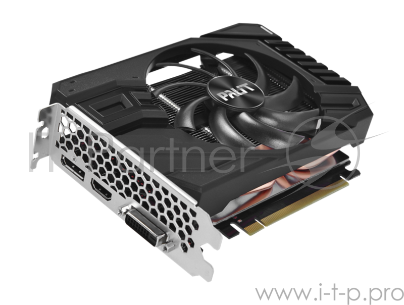 Видеокарта Palit GeForce GTX 1660 Ti StormX 6ГБ (GeForce GTX 1660 Ti, DDR6, DVI, HDMI, DP) (PCI-E)