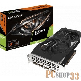 Видеокарта GIGABYTE GeForce GTX 1660 Ti WINDFORCE OC 6G 6ГБ GV-N166TWF2OC-6GD (GeForce GTX 1660 Ti, DDR6, HDMI, 3xDP) (PCI-E)