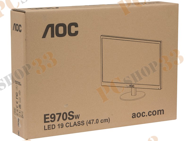 ЖК-монитор 18.5 AOC E970Swn 1366x768, черный (D-Sub)