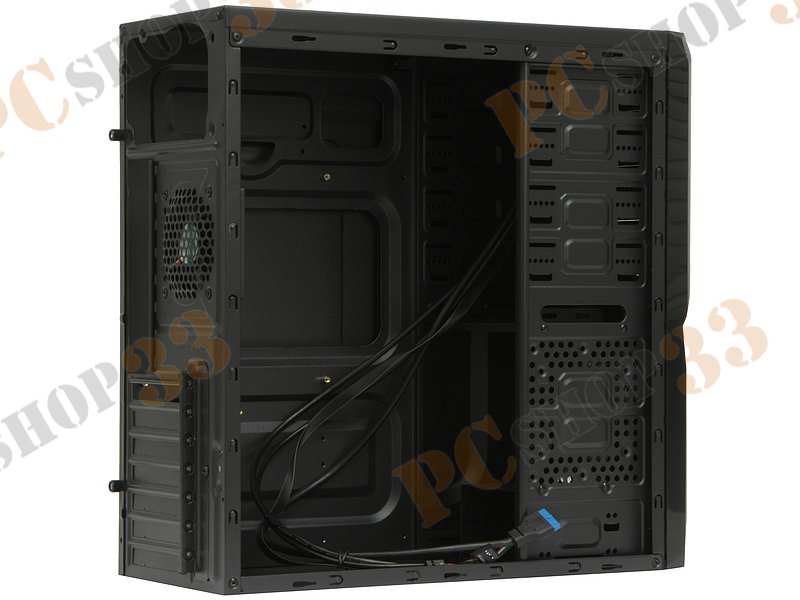 Корпус Miditower Aerocool V3X Advance Evil Blue Edition, ATX, черно-синий (без БП)