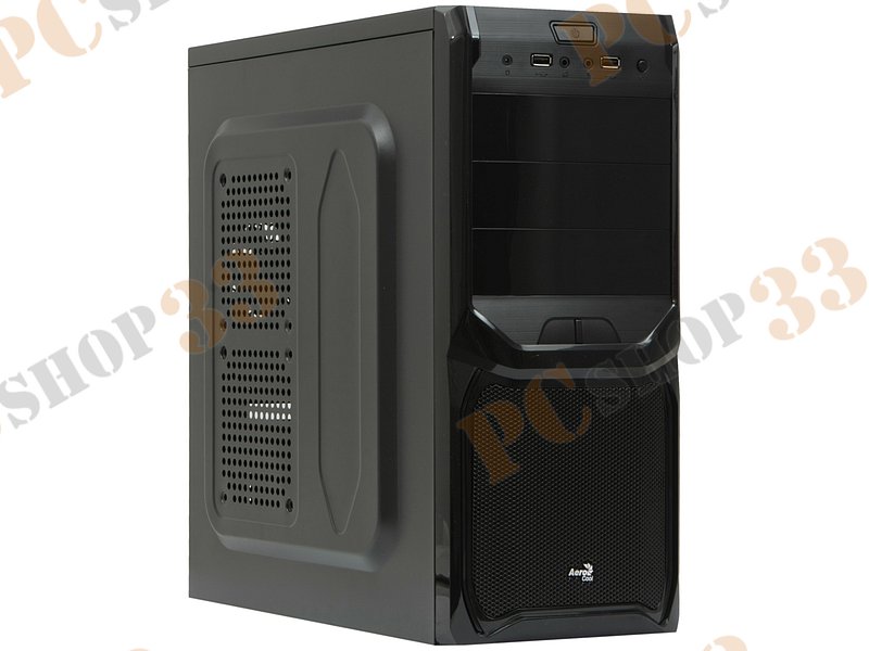 Корпус Miditower Aerocool V3X Black Edition, ATX, черный (700Вт)