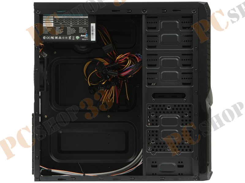 Корпус Miditower Aerocool V3X Black Edition, ATX, черный (700Вт)