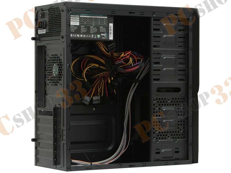 Корпус Miditower Aerocool V3X Black Edition, ATX, черный (700Вт)