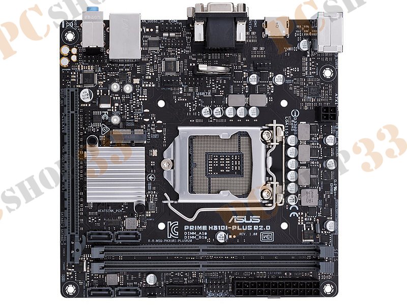 Мат. плата Socket1151 ASUS PRIME H310I-PLUS R2.0 (iH310, 2xDDR4, M.2, SATA III, PCI-E, D-Sub, DVI, HDMI, 1Гбит LAN, USB3.1, mini-ITX)