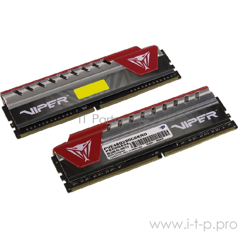 Модуль памяти 2x4ГБ DDR4 SDRAM Patriot Viper PVE48G280C6KRD (PC22400, 2800МГц, CL16)