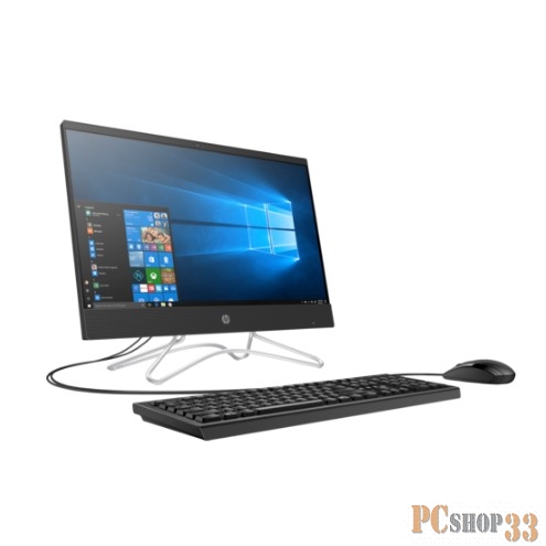 Моноблок HP 22-c0029ur 4HA95EA (Core i3 8130U-2.20ГГц, 8ГБ, 128ГБ+1ТБ, GFMX110, LAN, WiFi, BT, WebCam, 21.5 1920x1080, W10 H) + клавиатура + мышь