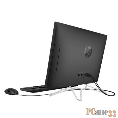 Моноблок HP 22-c0029ur 4HA95EA (Core i3 8130U-2.20ГГц, 8ГБ, 128ГБ+1ТБ, GFMX110, LAN, WiFi, BT, WebCam, 21.5 1920x1080, W10 H) + клавиатура + мышь