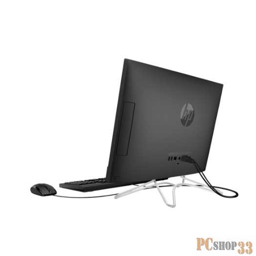 Моноблок HP 22-c0043ur 4HC58EA (Core i7 8700T-2.40ГГц, 8ГБ, 256ГБ+1ТБ, GFMX110, LAN, WiFi, BT, WebCam, 21.5 1920x1080 сенсор., W10 H) + клавиатура + мышь