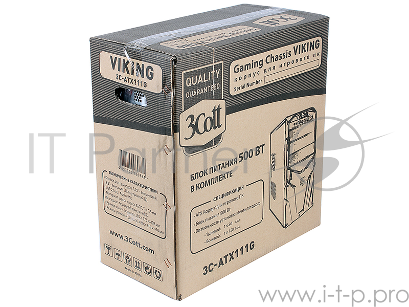Корпус 3Cott 3C-ATX111G