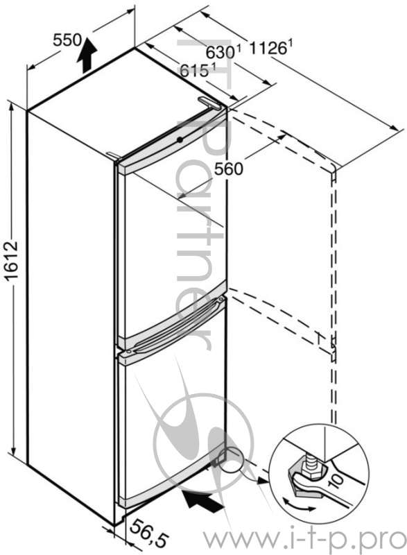 Холодильник LIEBHERR CU 2831-20 001