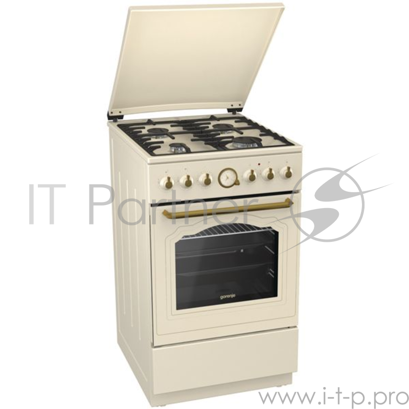 Комбинированная плита Gorenje K52CLI бежевый