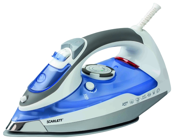 Утюг Scarlett SC-1337S 2400Вт белый/фиолетовый