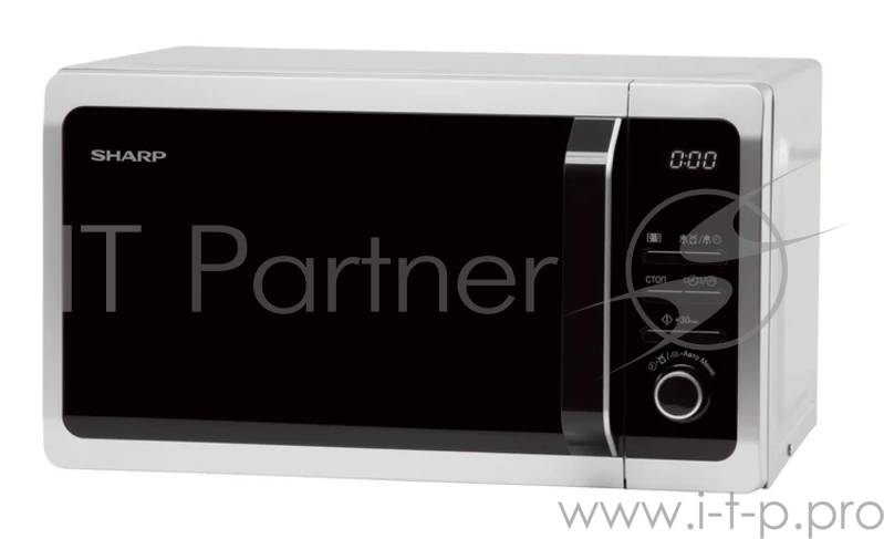 Микроволновая Печь Sharp R-2852RSL 20л. 800Вт серебристый/черный