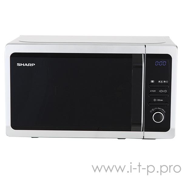 Микроволновая Печь Sharp R-2852RSL 20л. 800Вт серебристый/черный