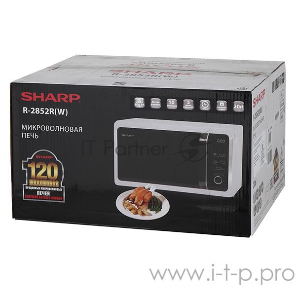 Микроволновая Печь Sharp R-2852RW 20л. 800Вт белый/черный