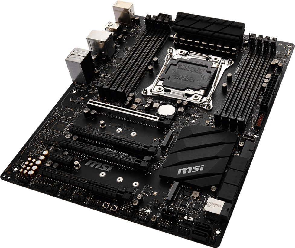 Материнская плата MSI X299 RAIDER Socket 2066, Intel X299, 8xDDR-4, 7.1CH, 1000 Мбит/с, USB3.1, USB 3.1 Type-C, ATX, Retail