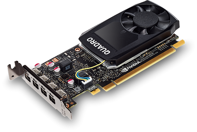 Профессиональная видеокарта PNY NVIDIA Quadro P1000 4Gb GDDR5 128bit MiniDPx4 (VCQP1000DVIBLK-1) OEM