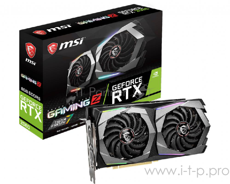 Видеокарта 6Gb PCI-E MSI GeForce RTX 2060 GAMING Z 6G RTX2060, GDDR6, 192bit, HDMI, 3xDP, Retail