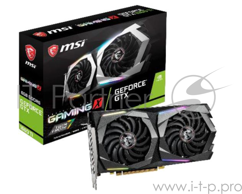 Видеокарта 6Gb PCI-E MSI GeForce GTX 1660 Ti GAMING X 6G GTX1660Ti, Retail