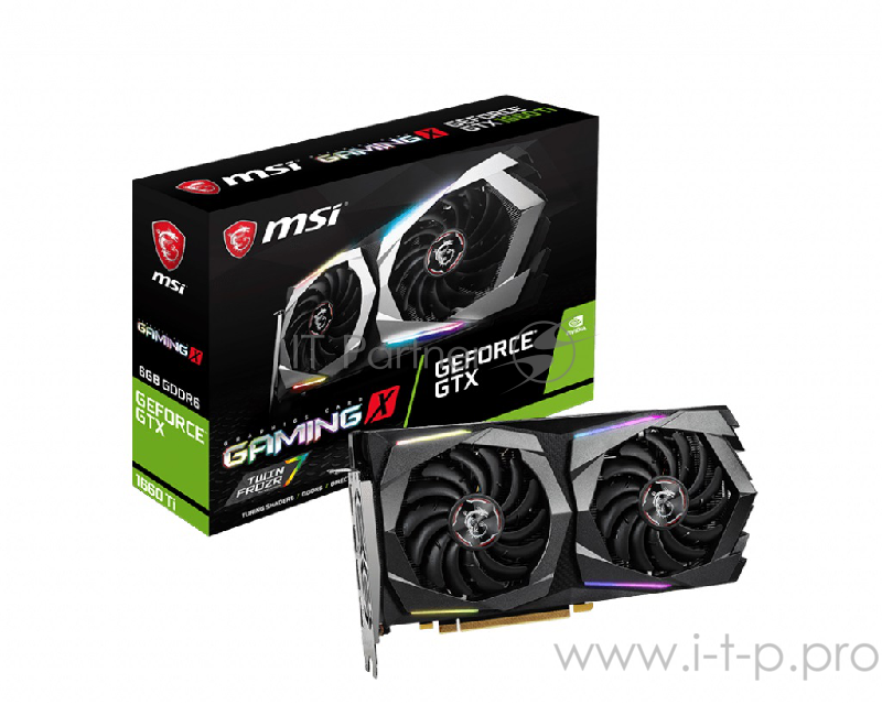 Видеокарта 6Gb PCI-E MSI GeForce GTX 1660 Ti GAMING X 6G GTX1660Ti, Retail
