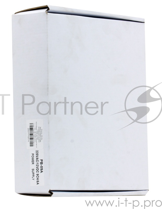 Блок питания для видеокамер Orient PB-09А (N), OUTPUT: 12V DC 500mA x 9 выходов, металлический корпу