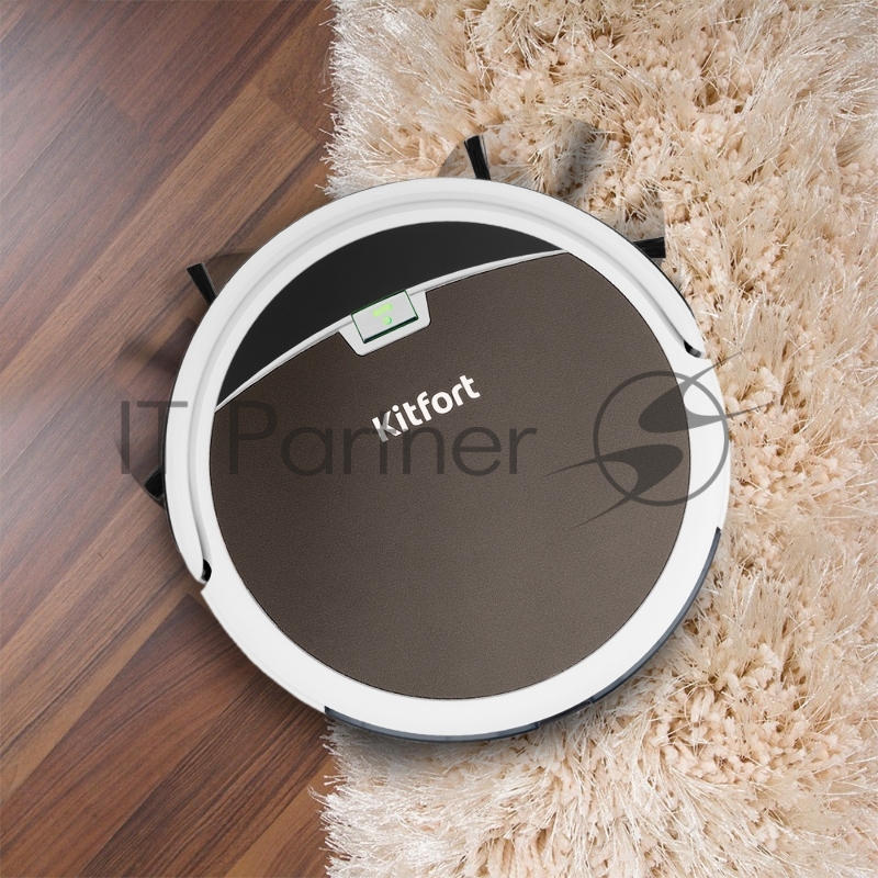 Пылесос-робот Kitfort КТ-519-4 20Вт коричневый/белый