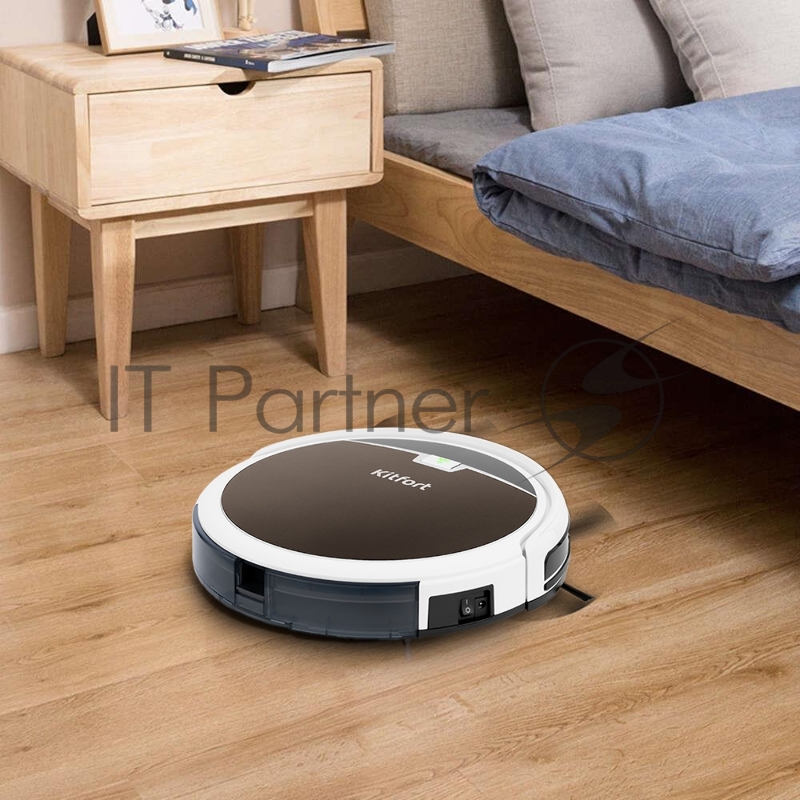 Пылесос-робот Kitfort КТ-519-4 20Вт коричневый/белый