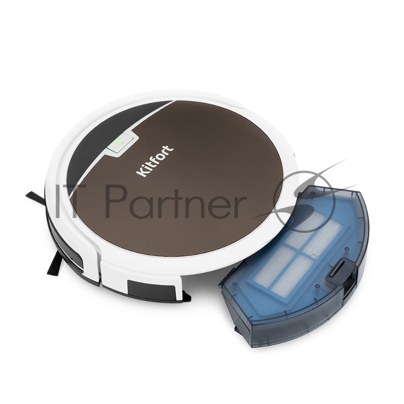 Пылесос-робот Kitfort КТ-519-4 20Вт коричневый/белый