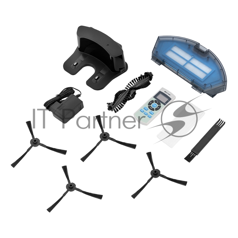 Пылесос-робот Kitfort КТ-519-4 20Вт коричневый/белый