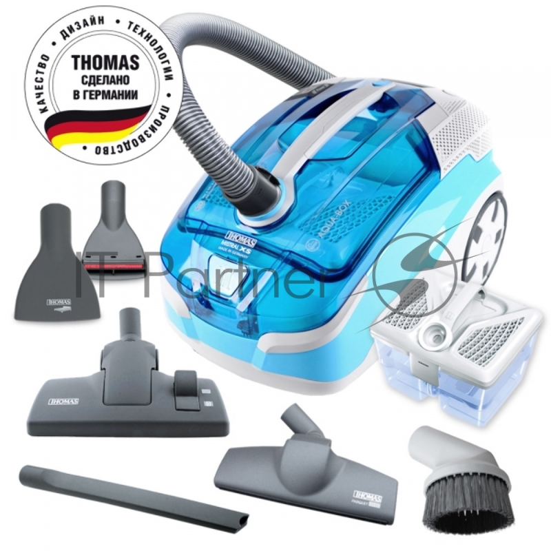 Пылесос моющий Thomas Mistral XS 1700Вт серебристый/синий