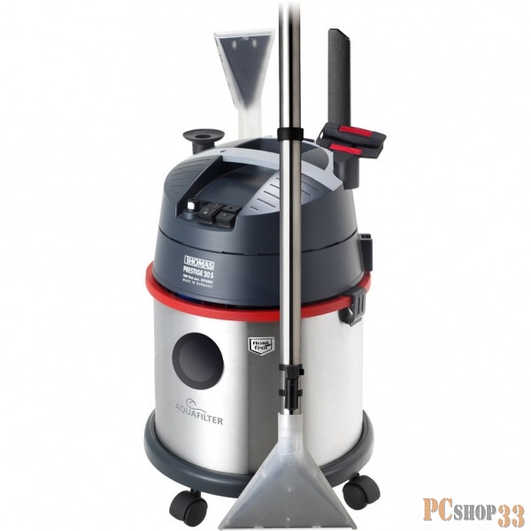 Пылесос моющий Thomas Prestige 20S 1600Вт серебристый/красный