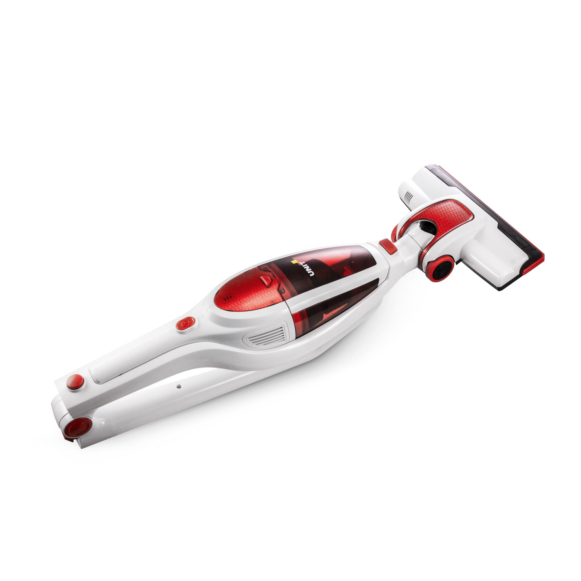 Пылесос UNIT UVC-5230 вертикальный, белый с красным