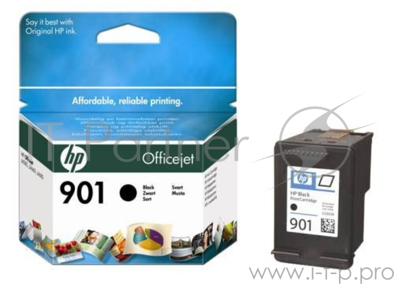 Картридж HP J4580/4660 №901 Black (200 стр.) (О) CC653AE