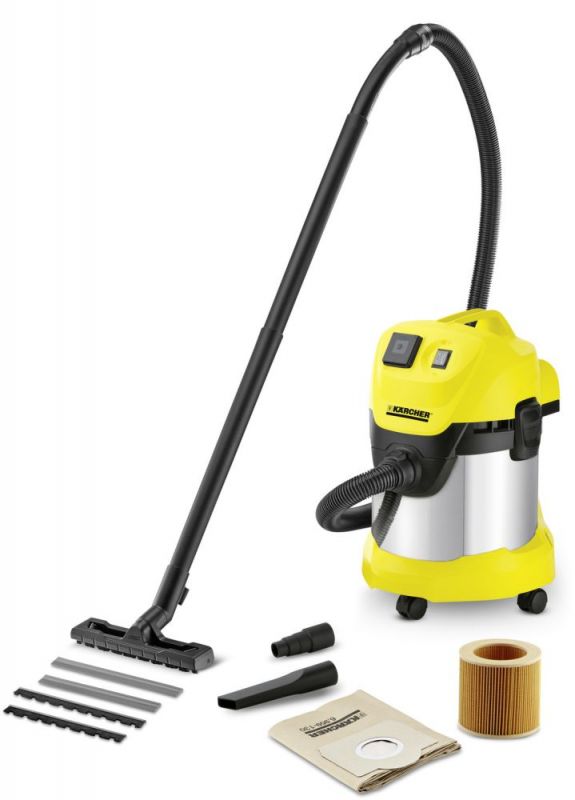 Пылесос Karcher WD 3 P Premium EU-I 1000 Вт. желтый