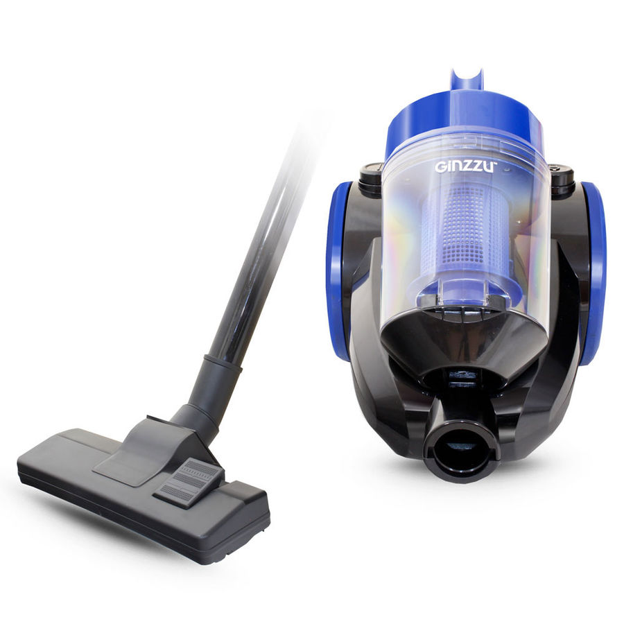 Пылесос Ginzzu VS422 черный/синий