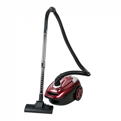 Пылесос Endever SkyClean VC-230, 2000/400Вт, с мешком, набор насадок, красный/серый