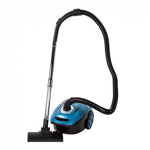 Пылесос Endever SkyClean VC-210, 2000/400Вт, с мешком, набор насадок, синий/серый