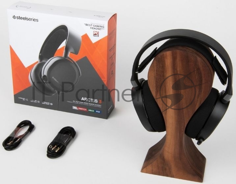 Наушники с микрофоном Steelseries Arctis 3 2019 Edition черный 3м мониторы оголовье (61503)