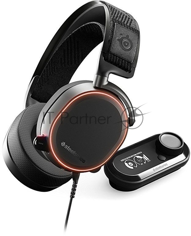 Наушники с микрофоном Steelseries Arctis Pro + GameDAC черный 3м мониторы оголовье (61453)