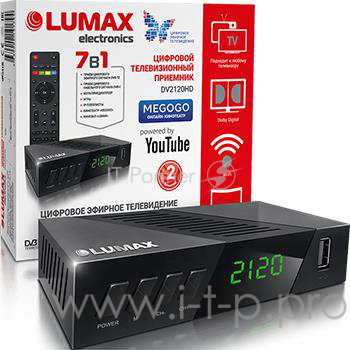 Цифровой телевизионный приемник DVBT2 LUMAX DV2120HD