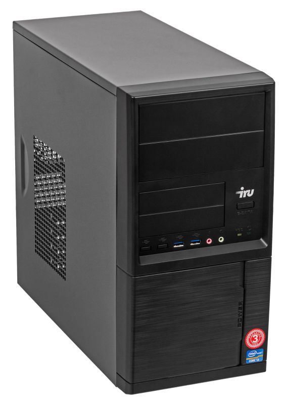 ПК IRU Office 312 MT P G5400 (3.7)/4Gb/500Gb 7.2k/UHDG 610/Free DOS/GbitEth/400W/черный