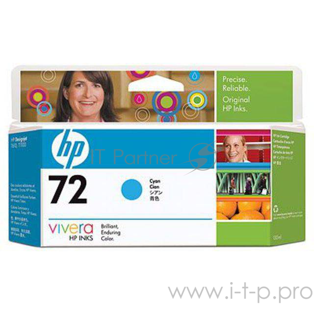 Картридж HP №72 DesignJet T610/T1100 (O) C9371A, C, 130ml
