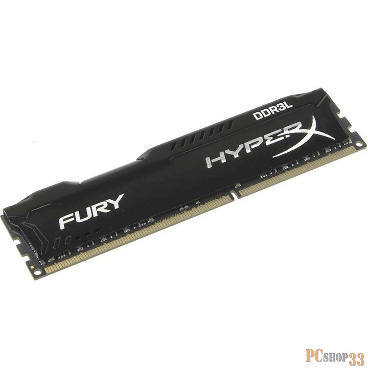 Память DDR3L KINGSTON 8Gb 1600MHz CL10 DIMM 1.35V HyperX FURY Black, EAN: '740617246445