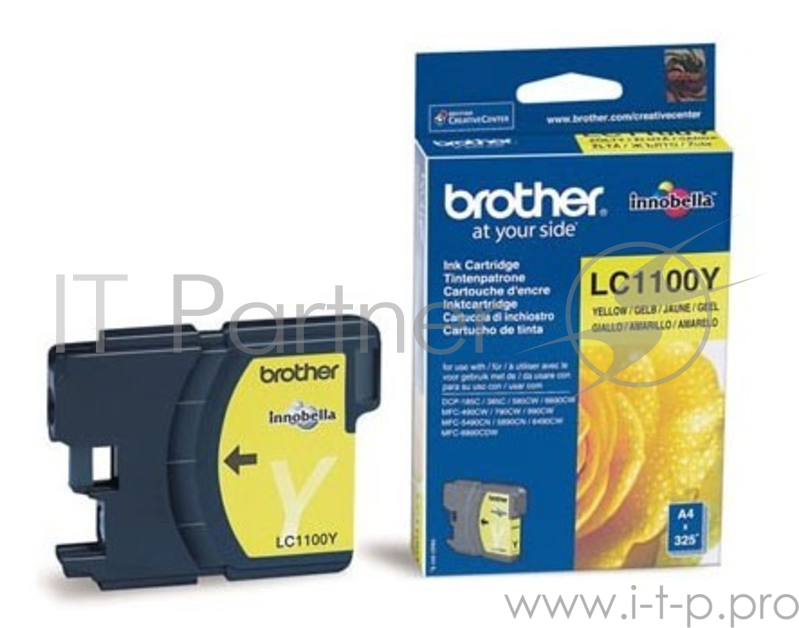 Картридж Brother DCP-385C/6690CW (O) LC-1100Y, Y