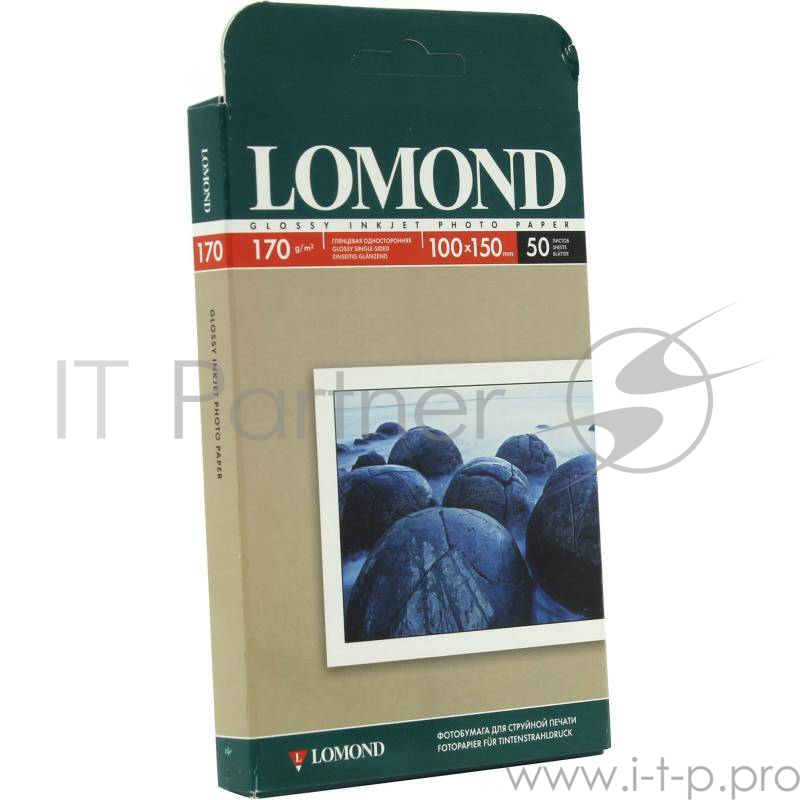 Фотобумага LOMOND Односторонняя, глянцевая, A6 / 170гр./ 50 листов