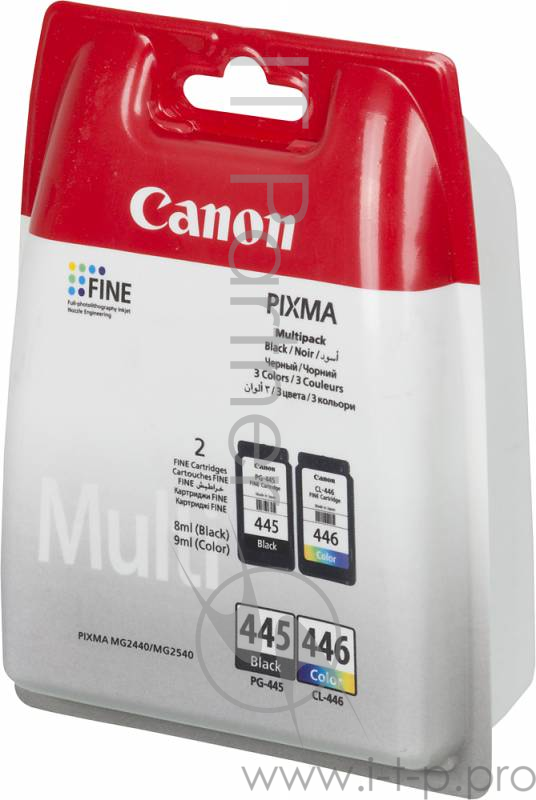 Набор картриджей Canon Pixma MG2440/2540 Multi Pack PG-445+CL-446 (О) 8283B004