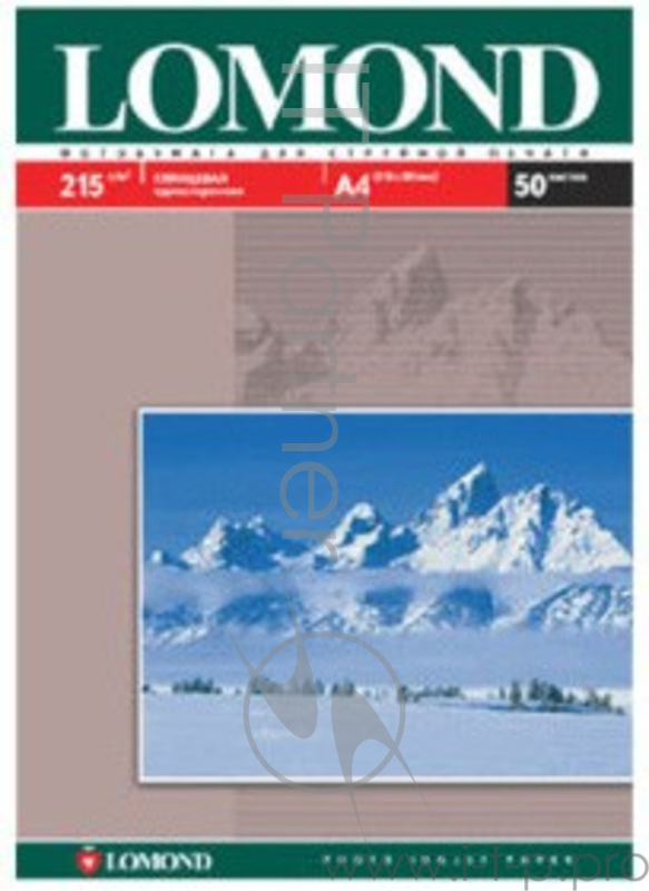 Фотобумага LOMOND Односторонняя Глянцевая A4/215/50л.