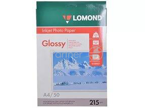 Фотобумага LOMOND Односторонняя Глянцевая A4/215/50л.